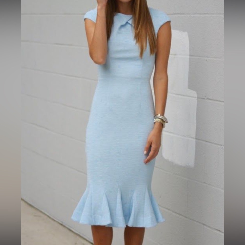 Ted Baker Flounce Hem Midi Dress